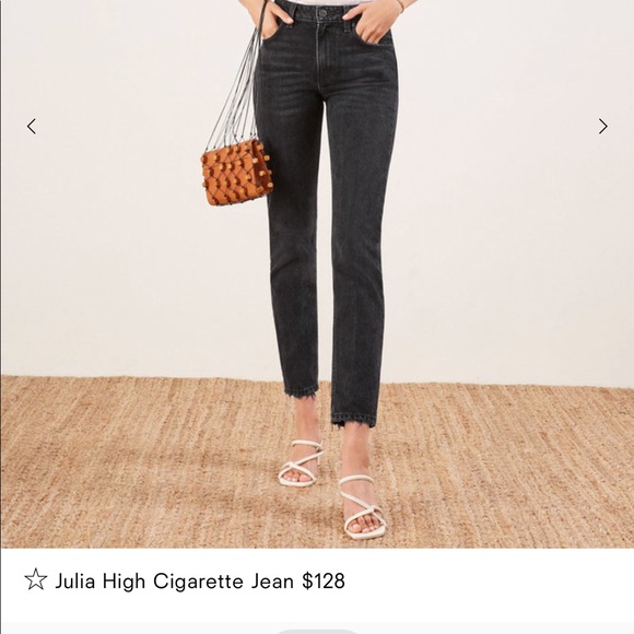 Reformation Pants - black reformation julia cigarette jeans